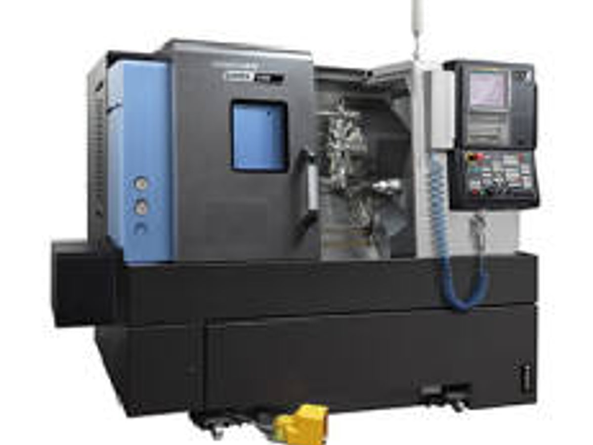 CNC turning center with live tooling and sub-spindle